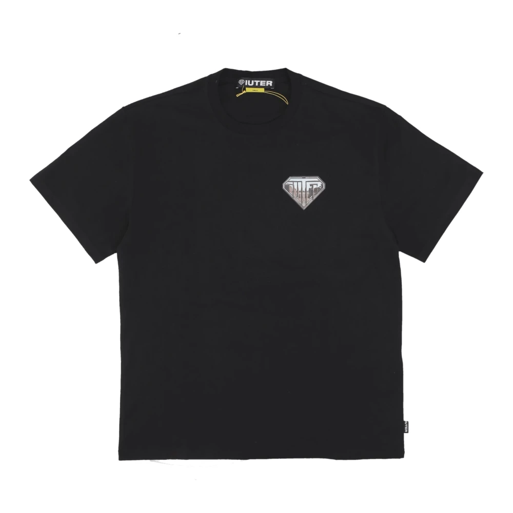 Iuter Zwart Logo Tee Korte Mouw T-shirt Black Heren