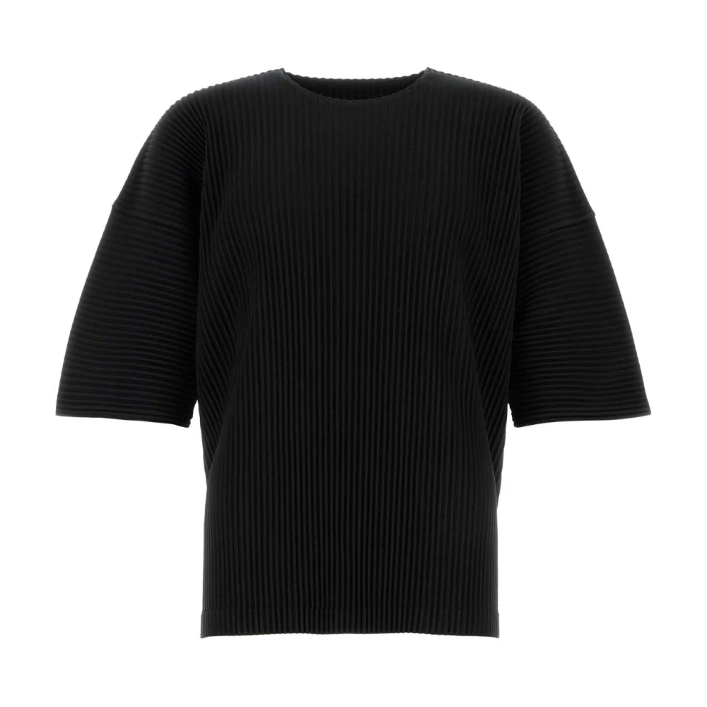 Issey Miyake Stijlvol Zwart Polyester T-shirt Black Heren