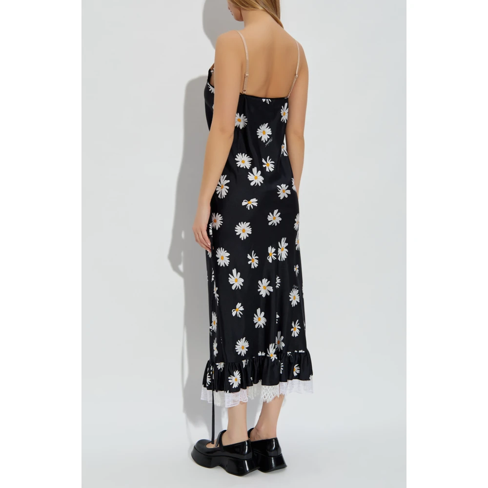 Moschino Zijden jurk Black Dames