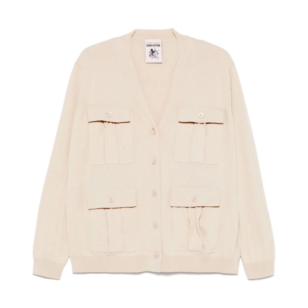 Semicouture Beige Trui voor Vrouwen Beige Dames