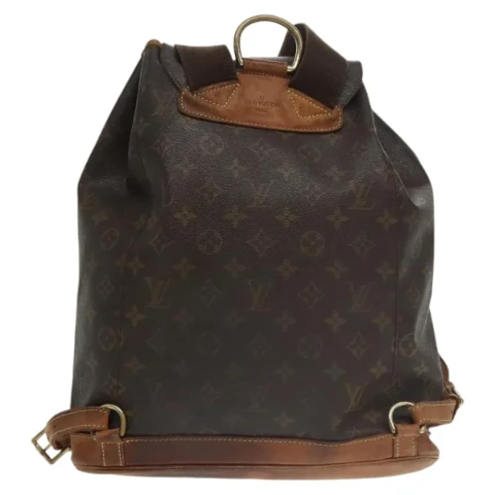 Louis Vuitton Vintage Pre-owned Canvas backpacks Brown Dames