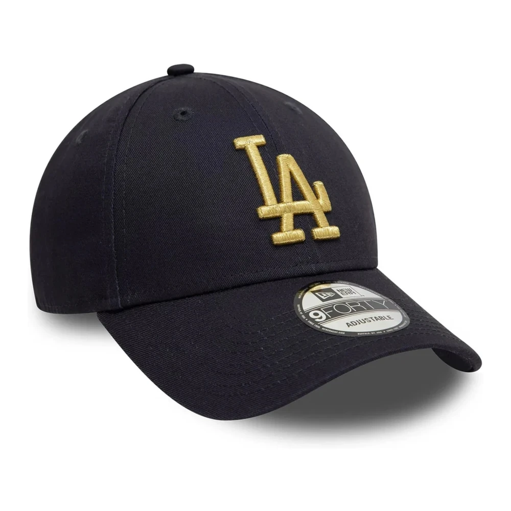 new era Dodgers Metallic 9Forty Pet Marineblauw Black Heren