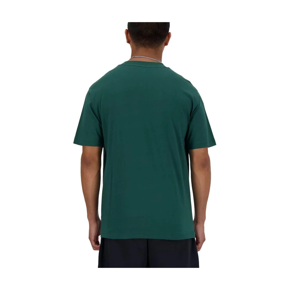 New Balance Groen Katoenen T-shirt Crew Neck Green Heren