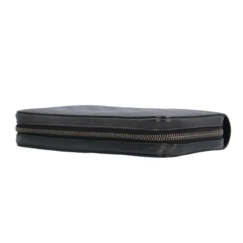 Louis Vuitton Vintage Pre-owned Fabric wallets Black Heren