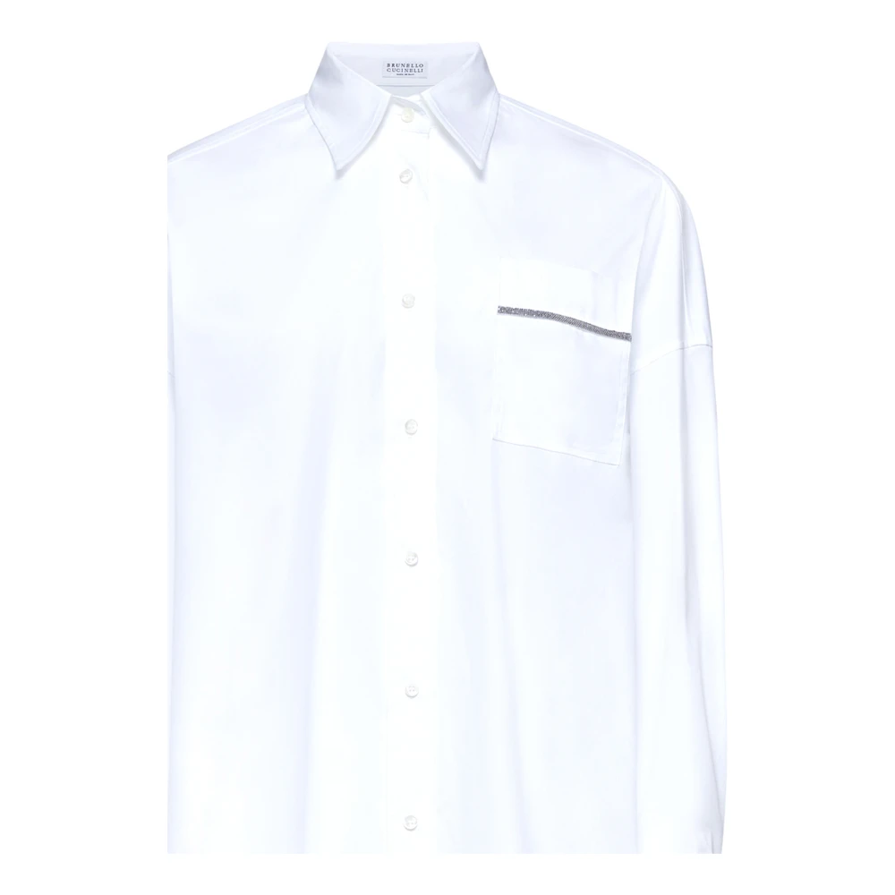 BRUNELLO CUCINELLI Wit Overhemd voor Mannen White Dames