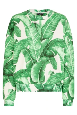 Grafiskt Tryck Bomullsweatshirt