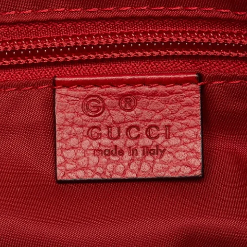 Gucci Vintage Pre-owned Canvas shoulder-bags Red Dames