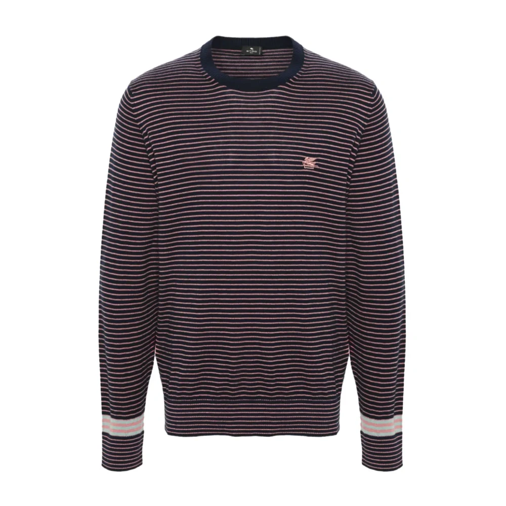 ETRO Pegasus Motief Katoen Kasjmier Trui Multicolor Heren