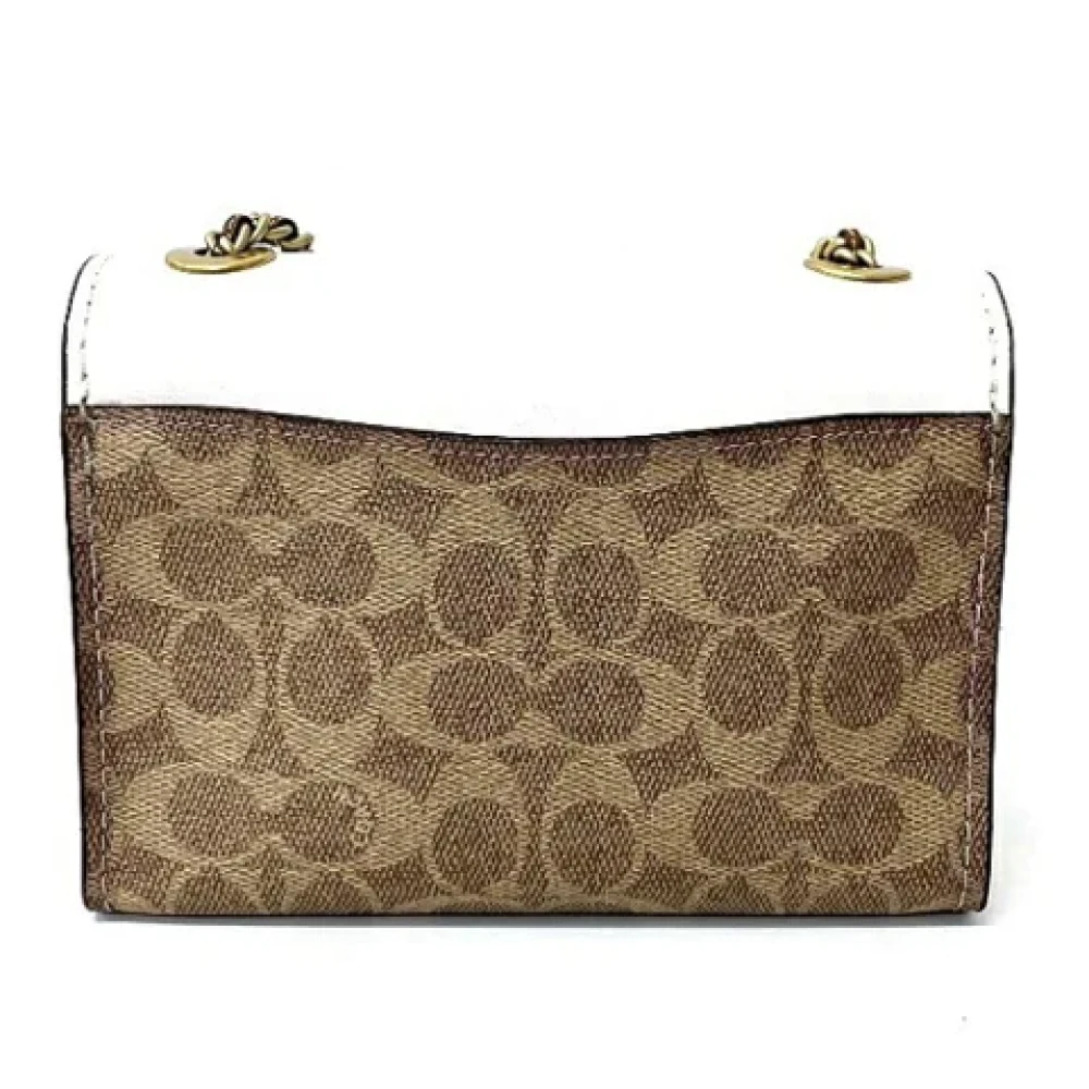 Coach Pre-owned Fabric shoulder-bags Brown Dames