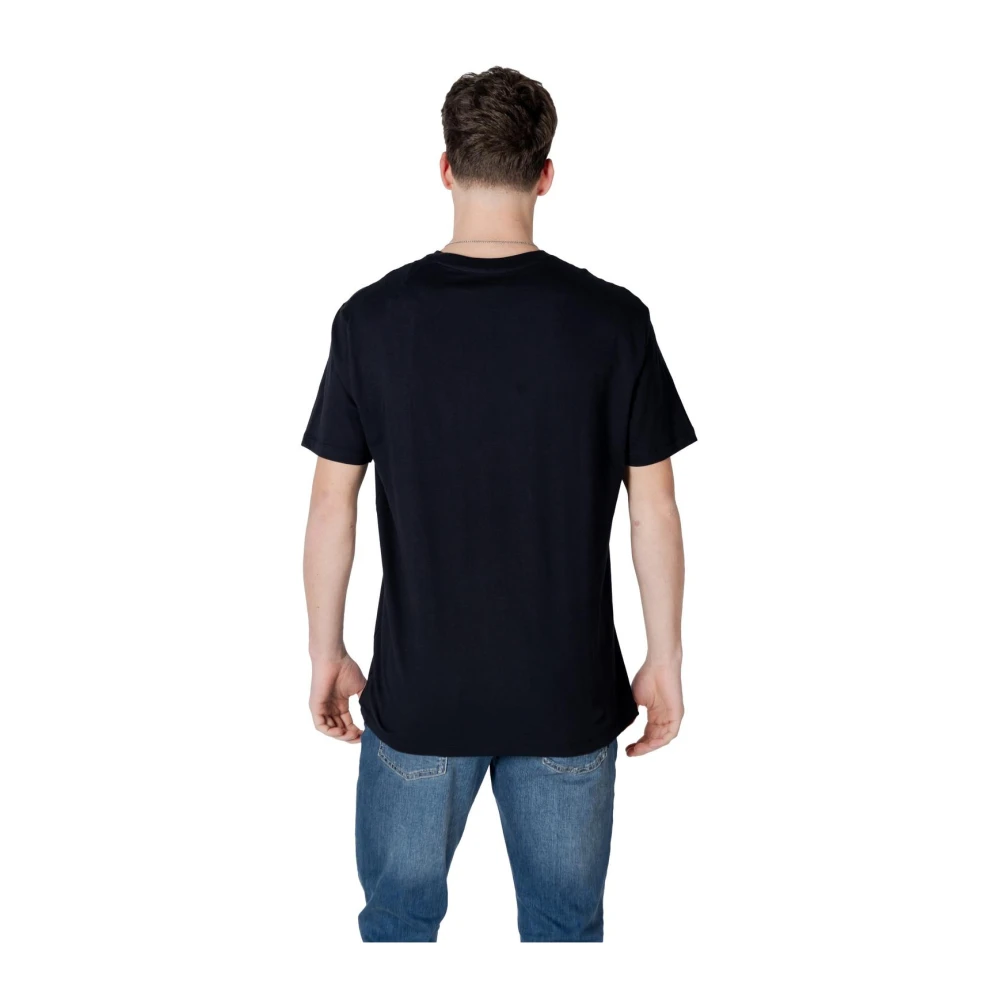 Armani Exchange Blauw Katoen Ronde Hals T-shirt Blue Heren