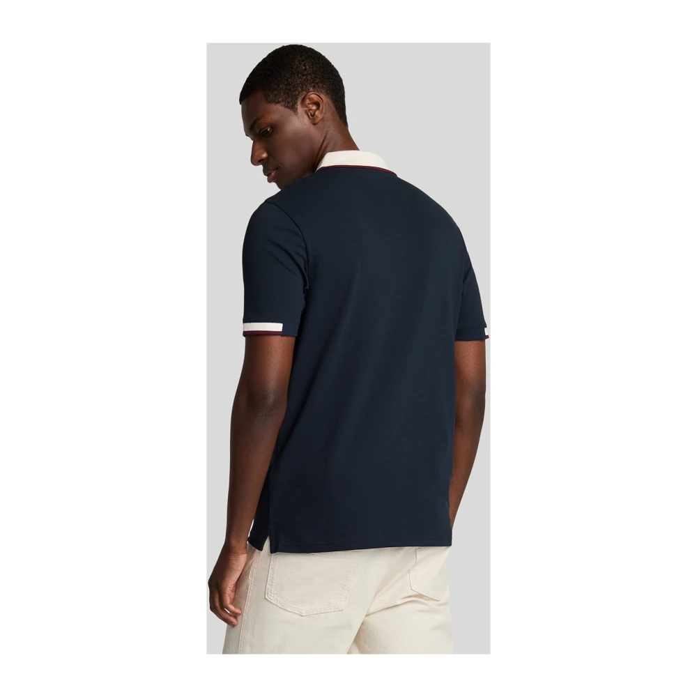 Lyle & Scott SS Polo Shirts Half Tipped Polo Shirt Gray Heren