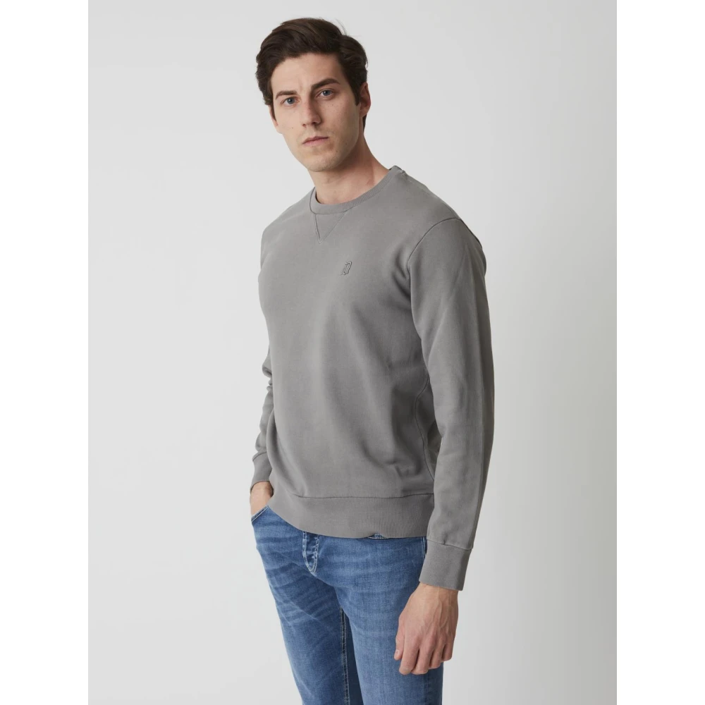 Dondup Stijlvolle Fleece Trui Gray Heren