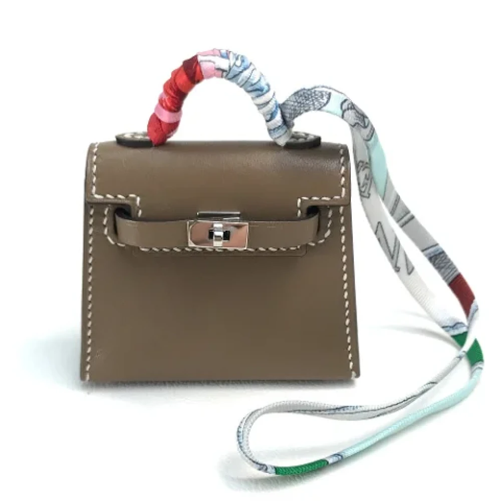 Hermès Vintage Pre-owned Fabric handbags Brown Dames