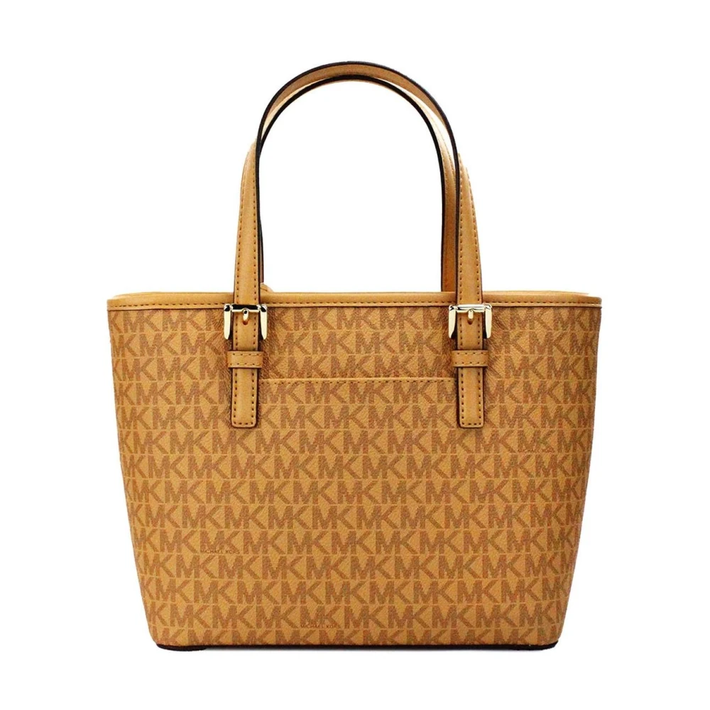 Michael Kors Jet Set XS Carryall Top Zip Tote Bag Brown Dames
