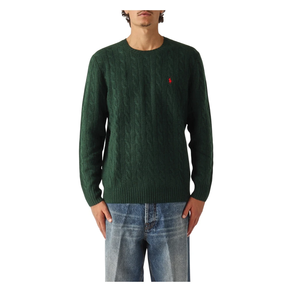 Polo Ralph Lauren Grön Kabelstickad Tröja