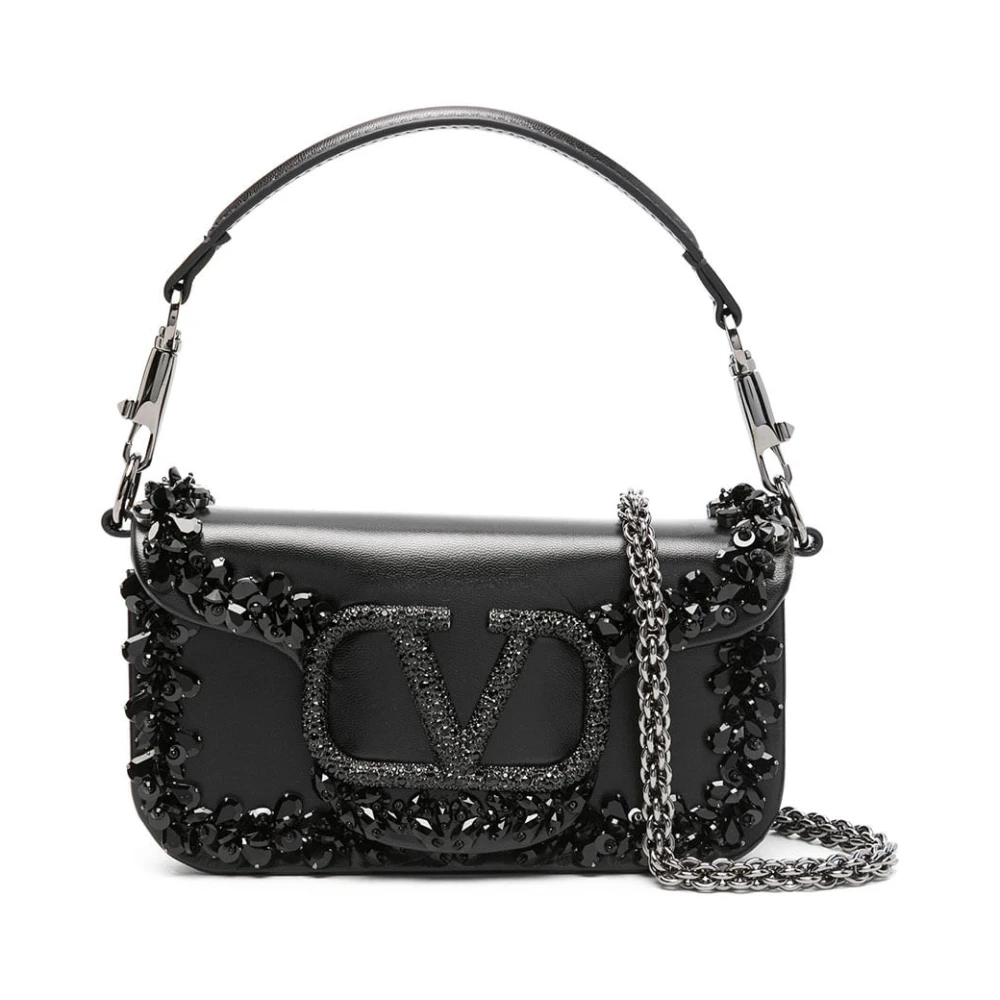 Valentino Garavani Stijlvolle schoudertas met uniek ontwerp Black Dames