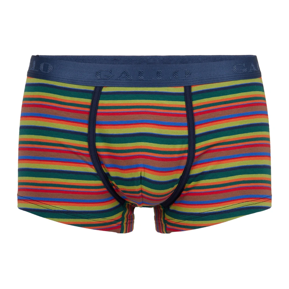 Gallo Groene Gestreepte Katoenen Boxershorts Multicolor Heren