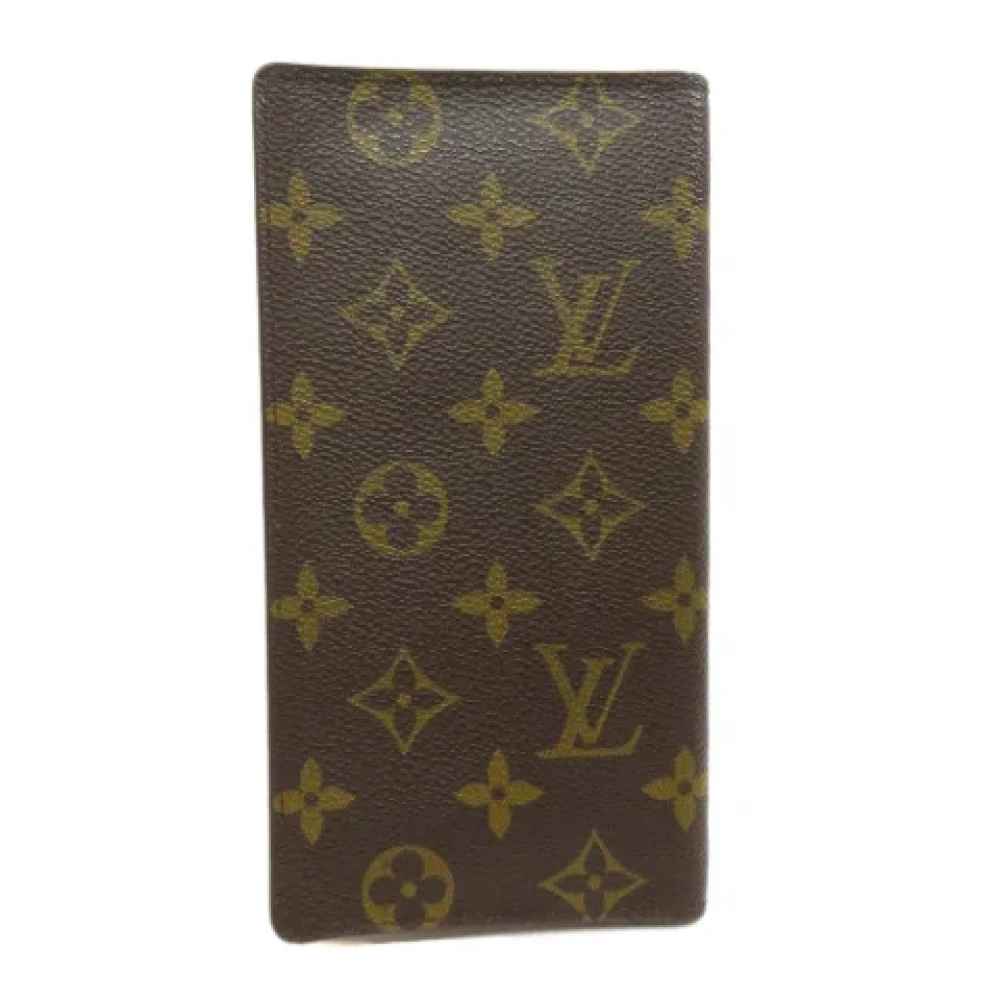 Louis Vuitton Vintage Pre-owned Canvas wallets Brown Heren