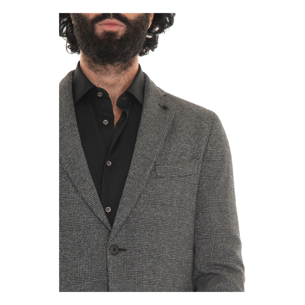 Michael Kors Glencheck Jersey Jack Gray Heren
