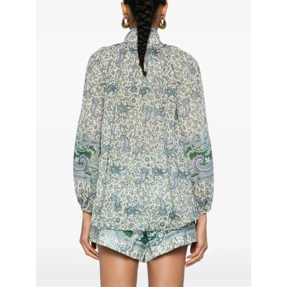 Zimmermann Paisley Print Blouse Multicolor Dames