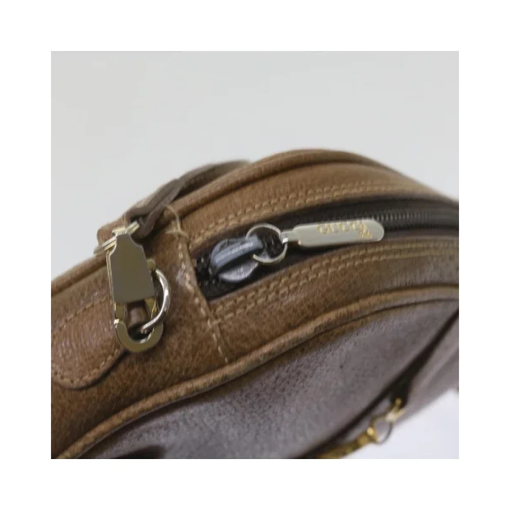 Gucci Vintage Pre-owned Leather gucci-bags Brown Dames