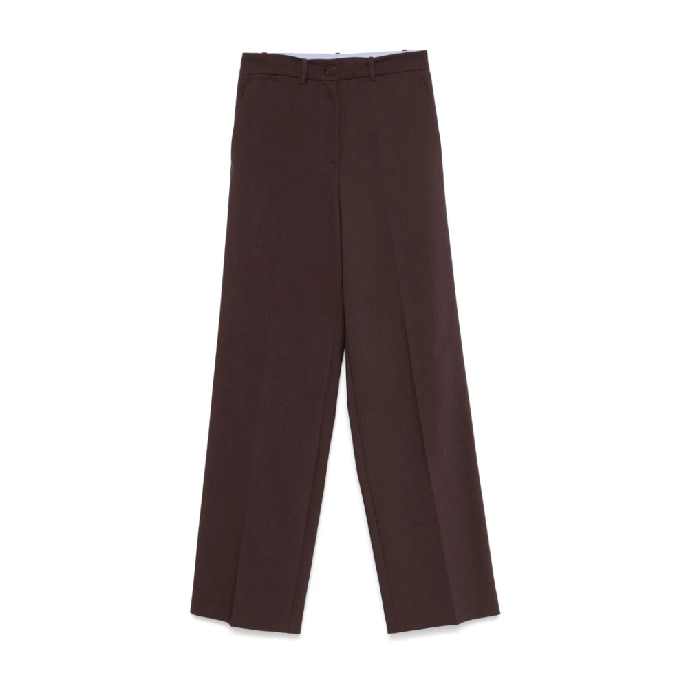 Alysi Wijde Urban Broek in Barolo Stijl Brown Dames
