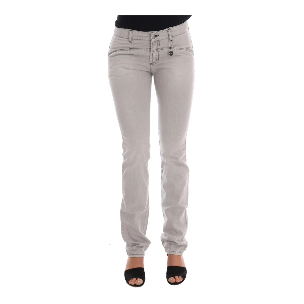 Costume National Women's Gray Slim Fit Jeans, W26, Slim Fit Jeans