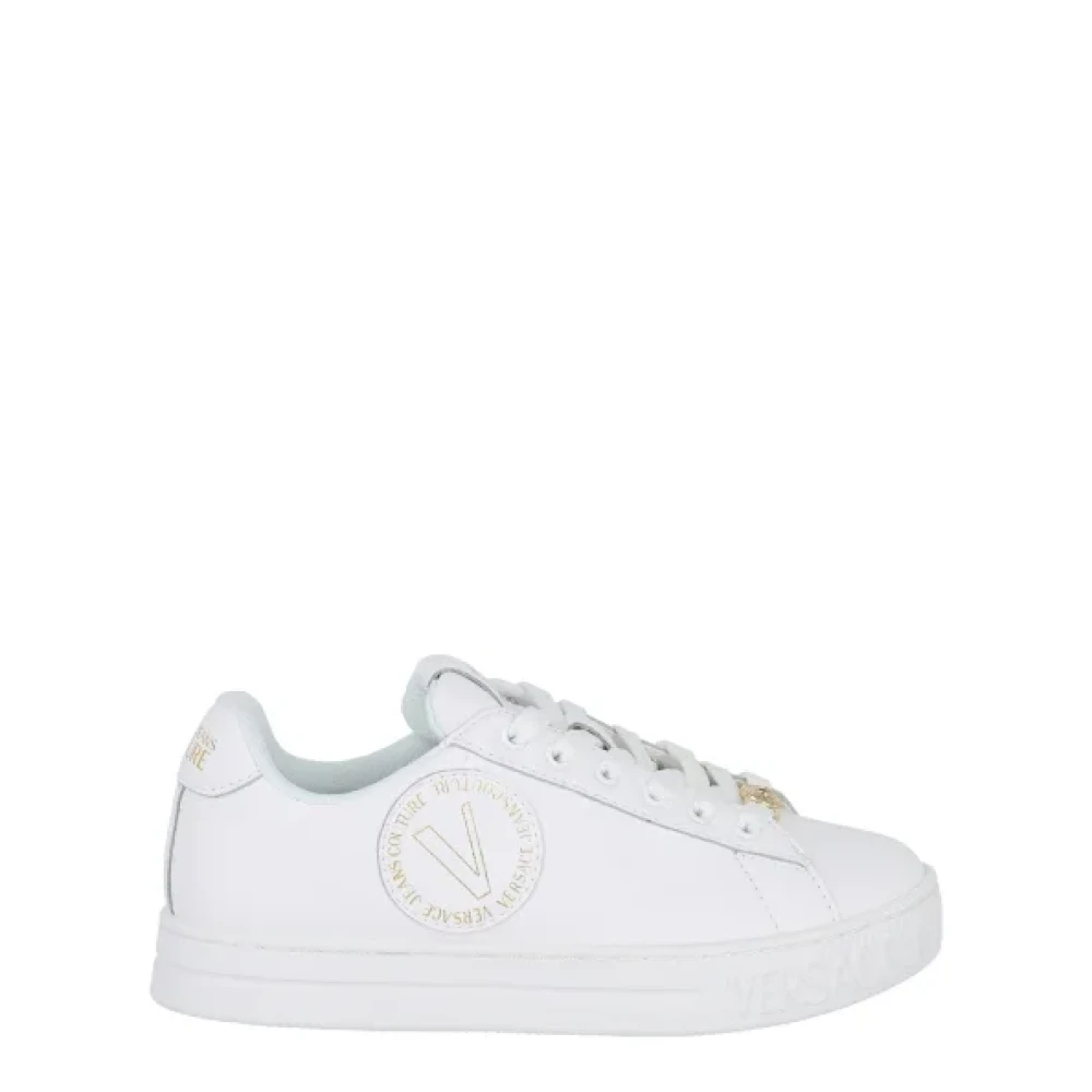 Versace Jeans Couture Platform Stoffen Sneakers White Dames