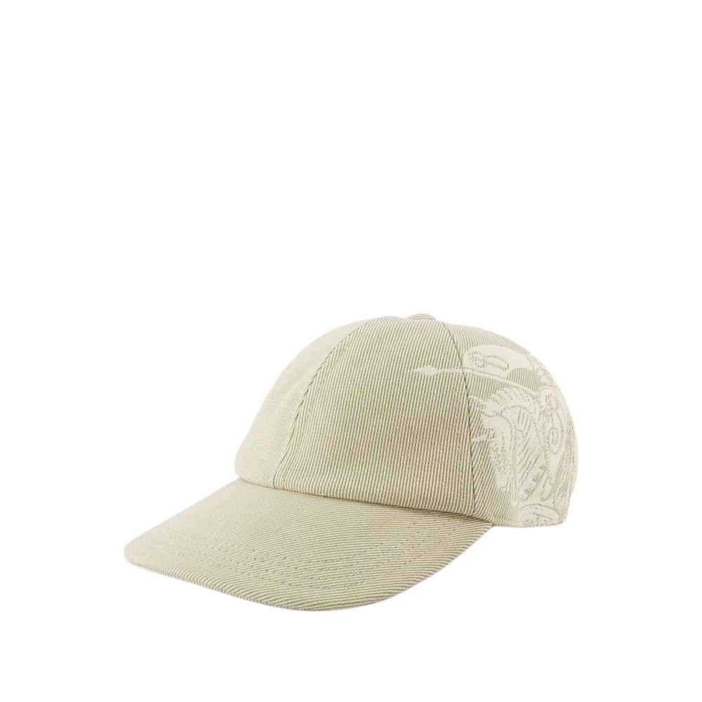 Burberry Beige Twill Cap Synthetisch Materiaal Beige Unisex