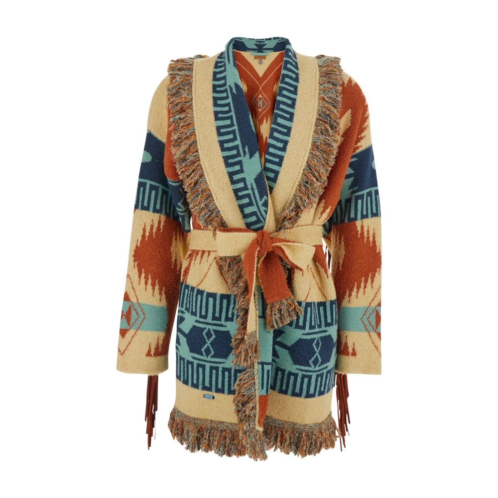 Alanui Multicolor Golden Dusk Cardigan - Female - Cardigans - M - Knitwear