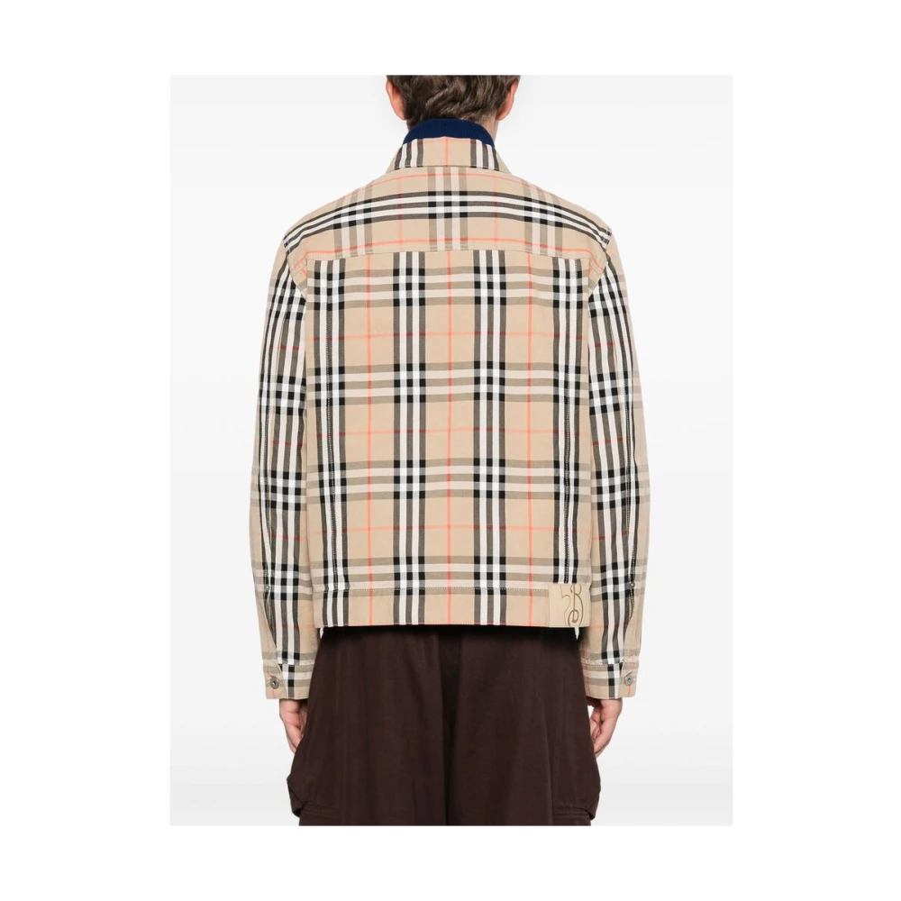 Burberry Vintage Check Canvas Jas Beige Heren
