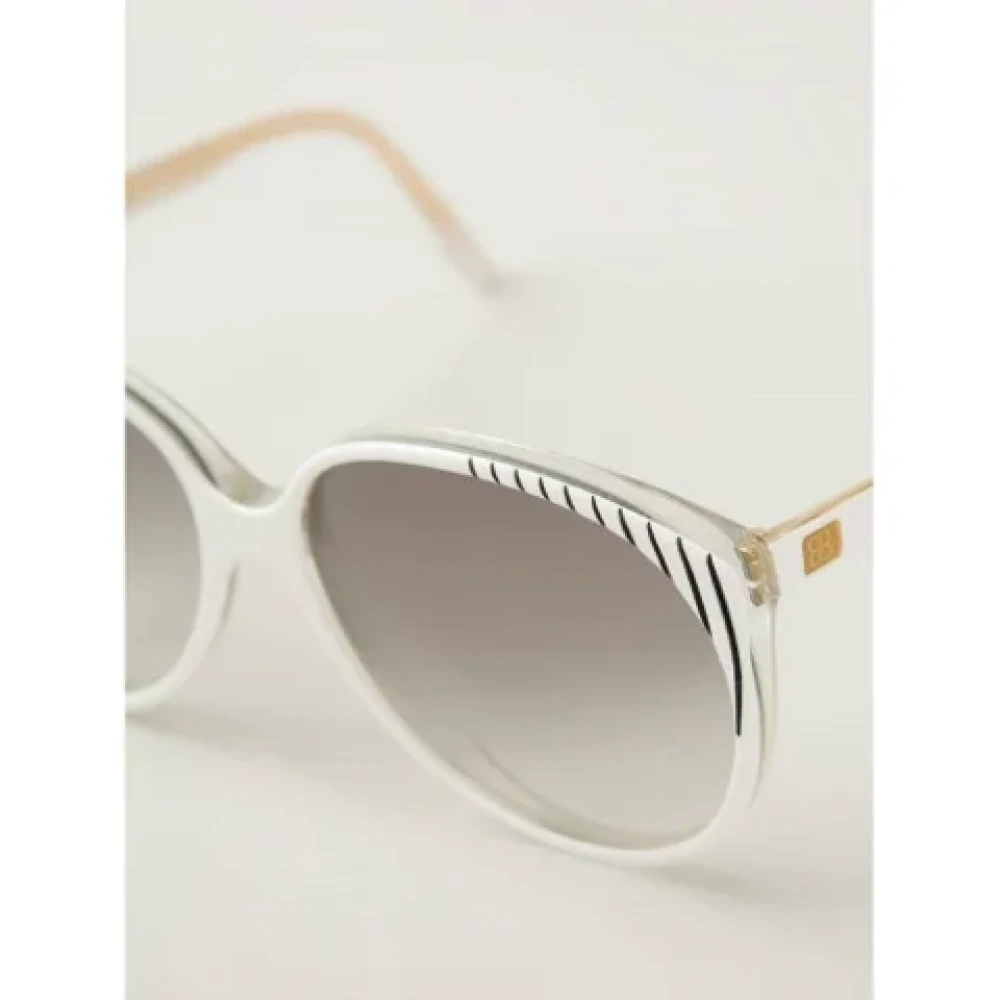 Balenciaga Vintage Pre-owned Acetate sunglasses White Dames