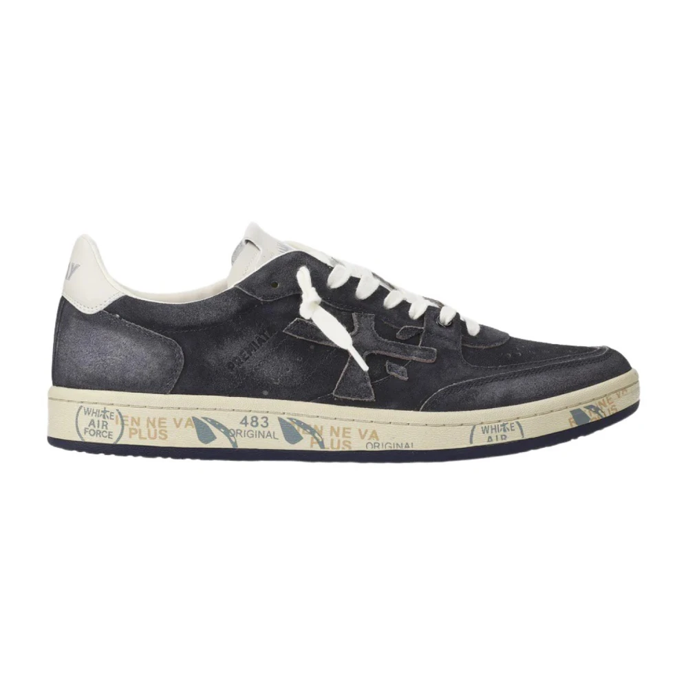 Premiata Zwarte Suède Sneakers Black Heren