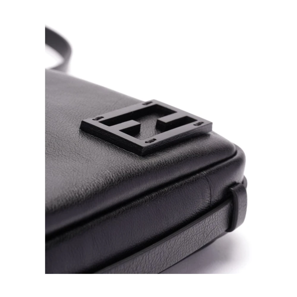 Fendi Iconische FF-verfraaide Crossbody-tas Black Dames
