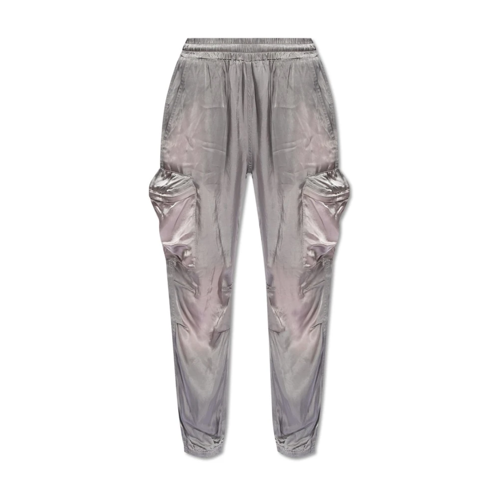 Diesel Women's Gray P-Mirrow-N1 Trousers - Tapered Trousers - S - Trousers