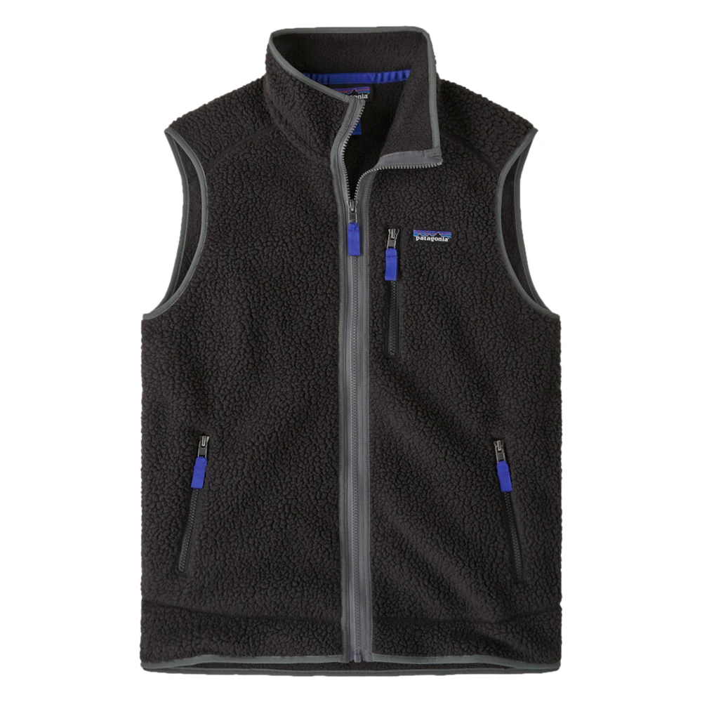 Patagonia Black Retro Pile Vest - Male - Waistcoats - S - Jackets