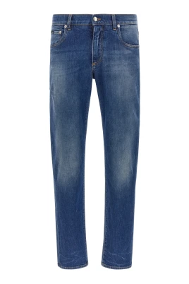Logo-patch Straight Jeans