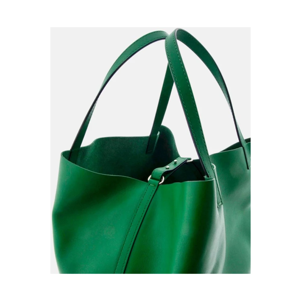 Carolina Herrera Matryoshka L Groene Leren Tas Green Dames