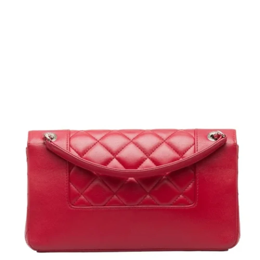 Chanel Vintage Pre-owned Leather shoulder-bags Red Dames