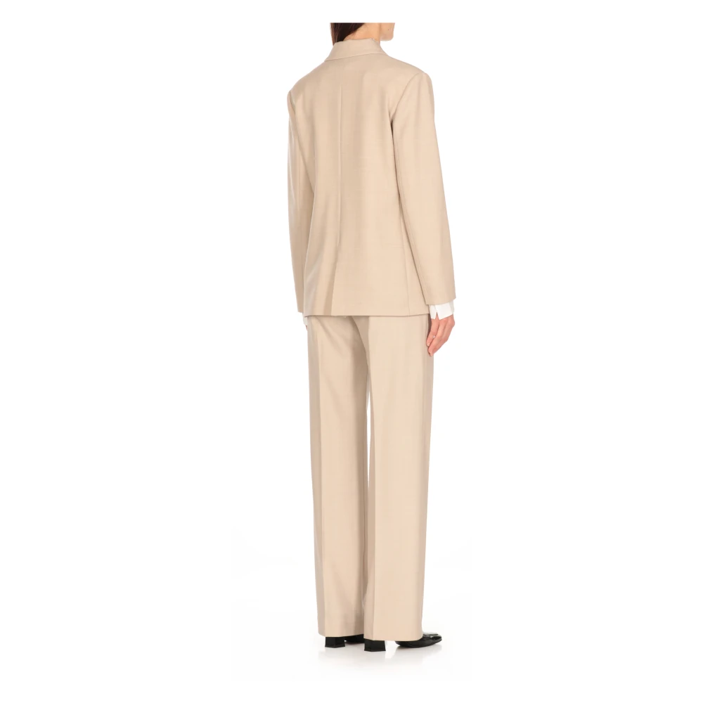 Antonelli Firenze Beige Wolblend Blazer Vrouw Beige Dames