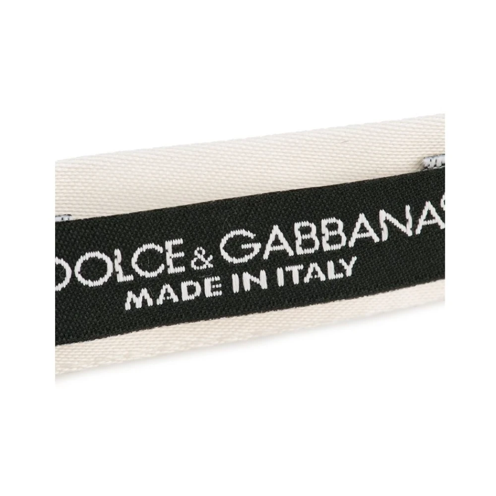Dolce & Gabbana Witte Zijden Klassieke Vlinderdas White Heren