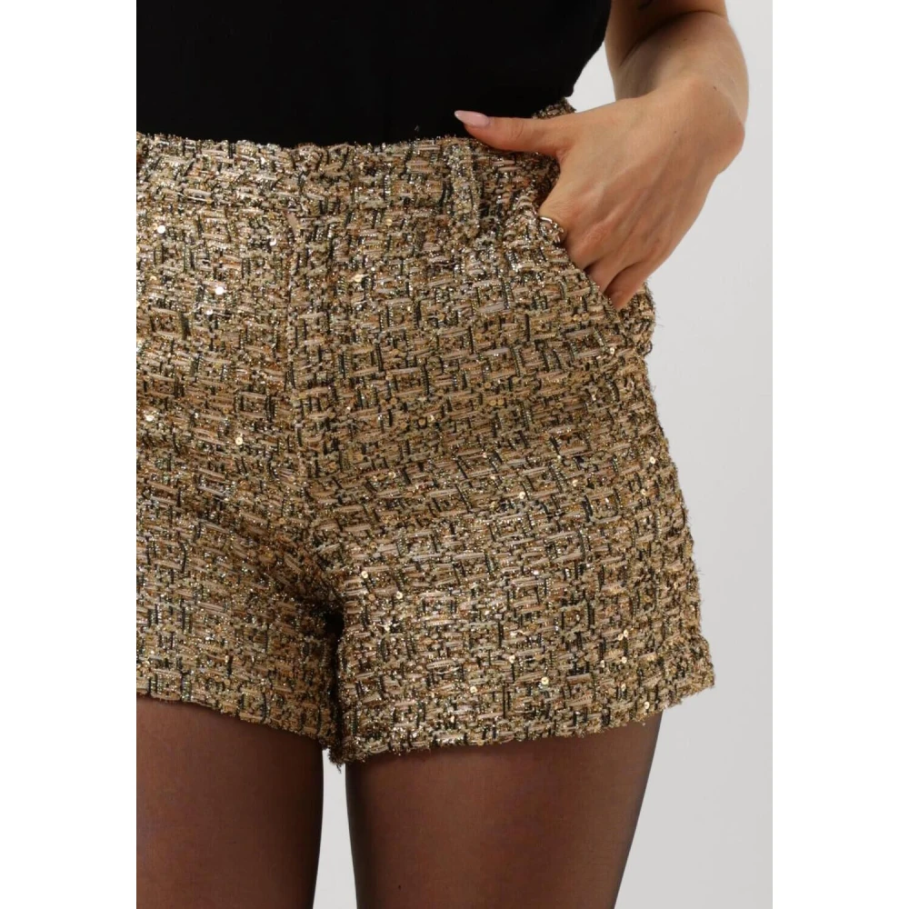 Silvian Heach Gouden Glamour Broek Yellow Dames