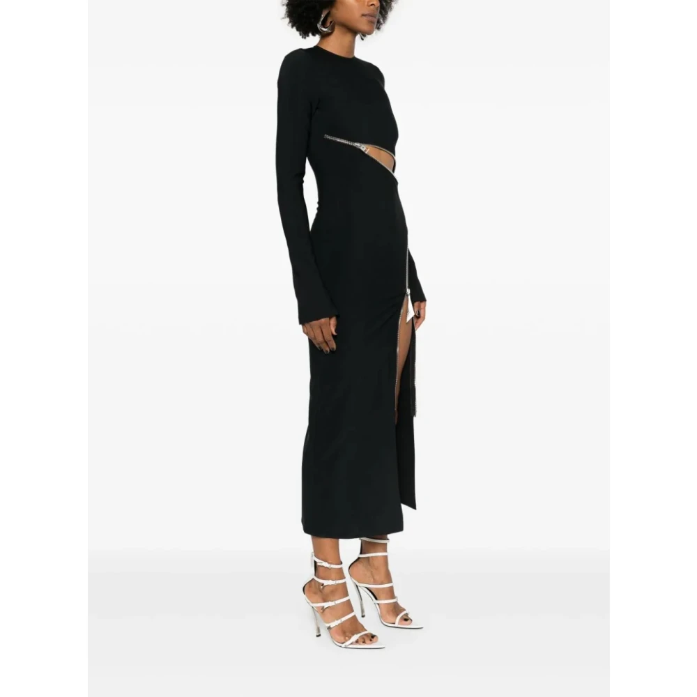 The Attico Zwarte Jurk Aw24 Black Dames