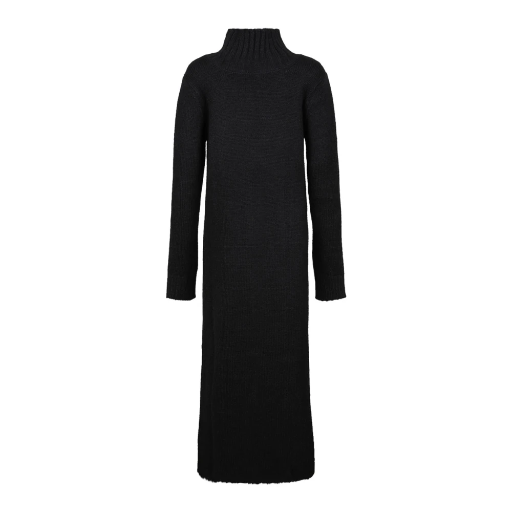 Jil Sander Stijlvolle Gebreide Jurken Black Dames