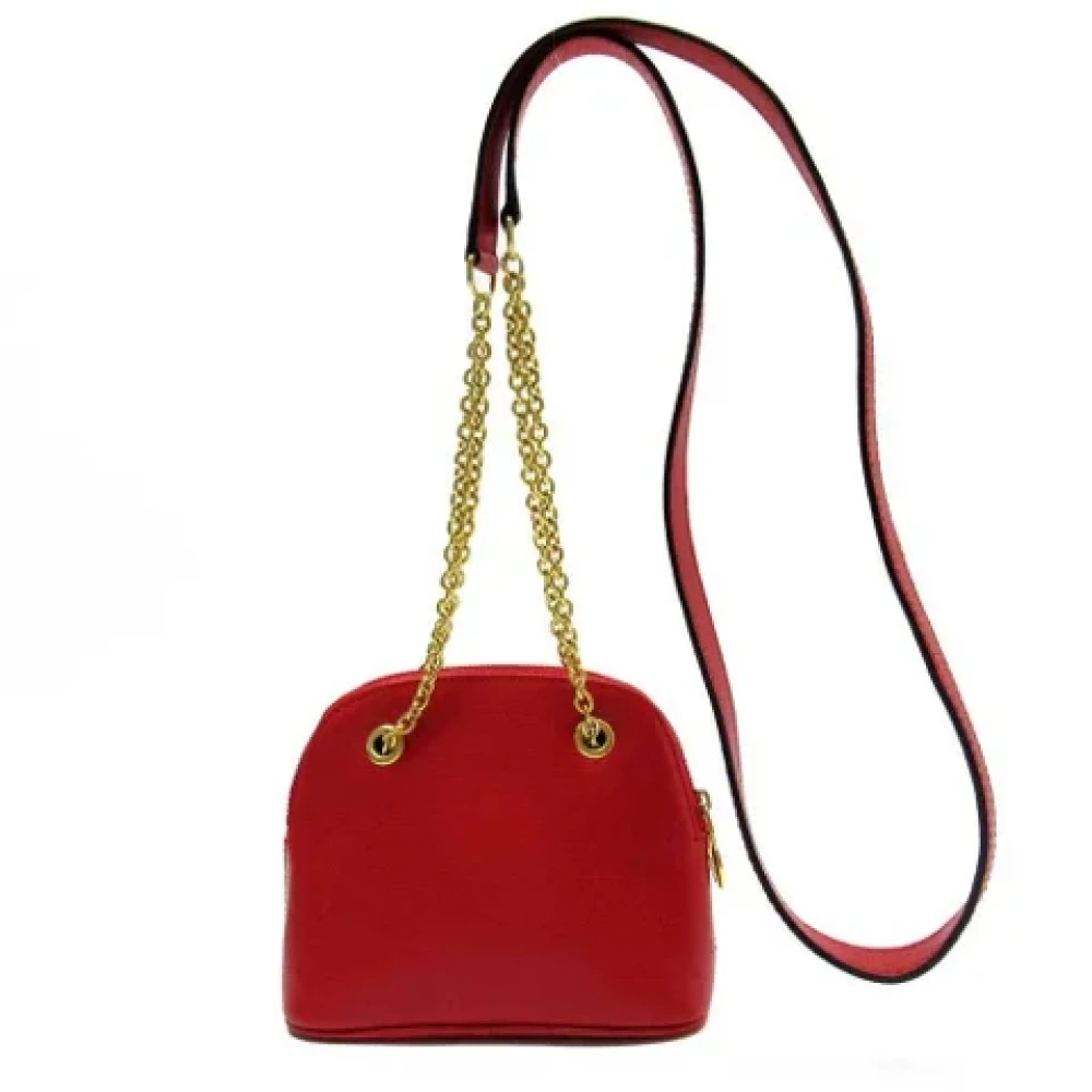 Celine Vintage Pre-owned Leather celine-bags Red Dames