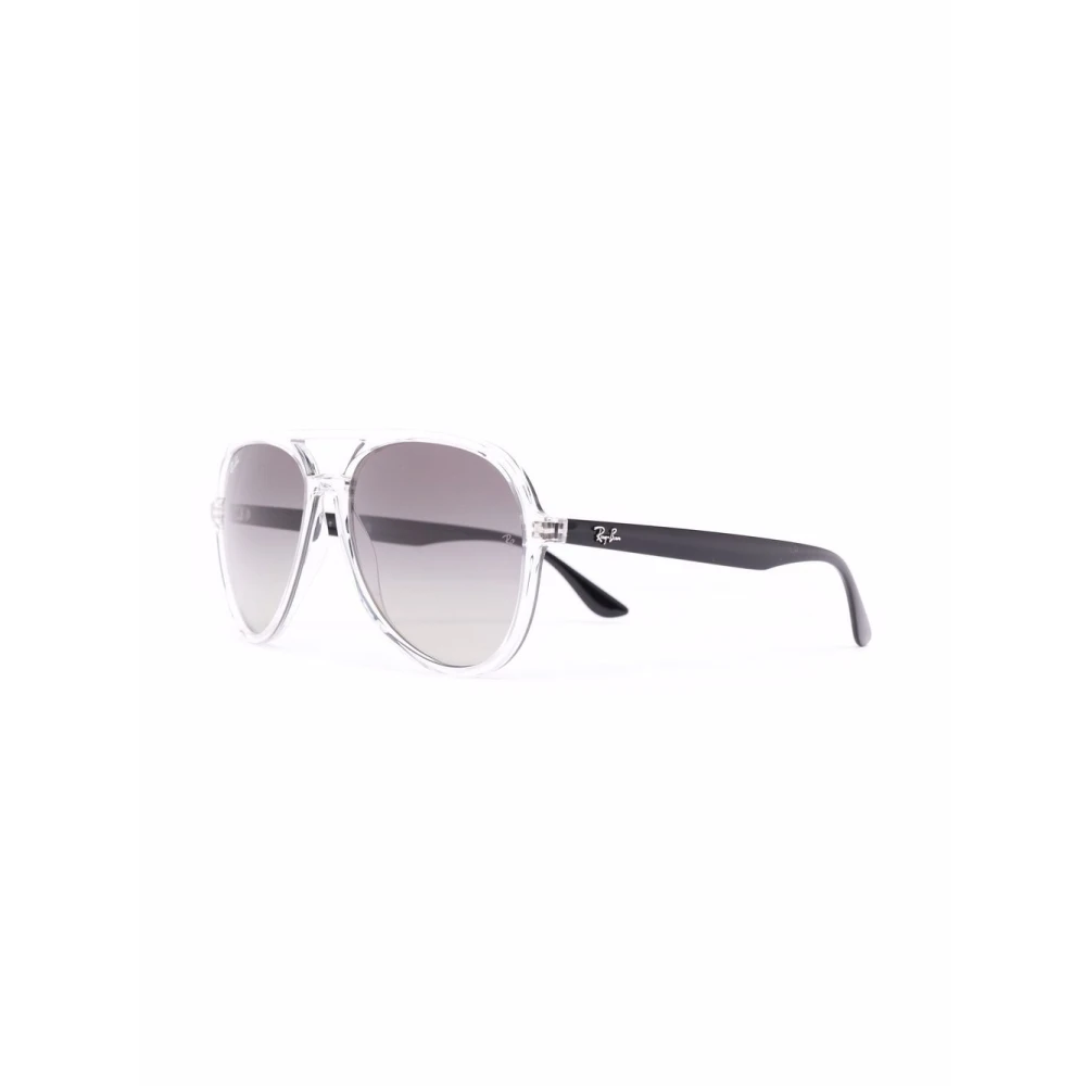 Ray-Ban Unisex Clear Aviator Polished Transparent Grey Gradient Rb4376 In - Image 6