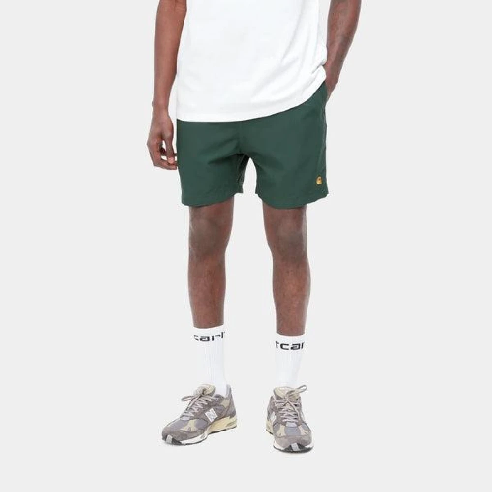 Carhartt WIP Chase Swim Trunk Lichtgewicht en snel drogend Green Heren