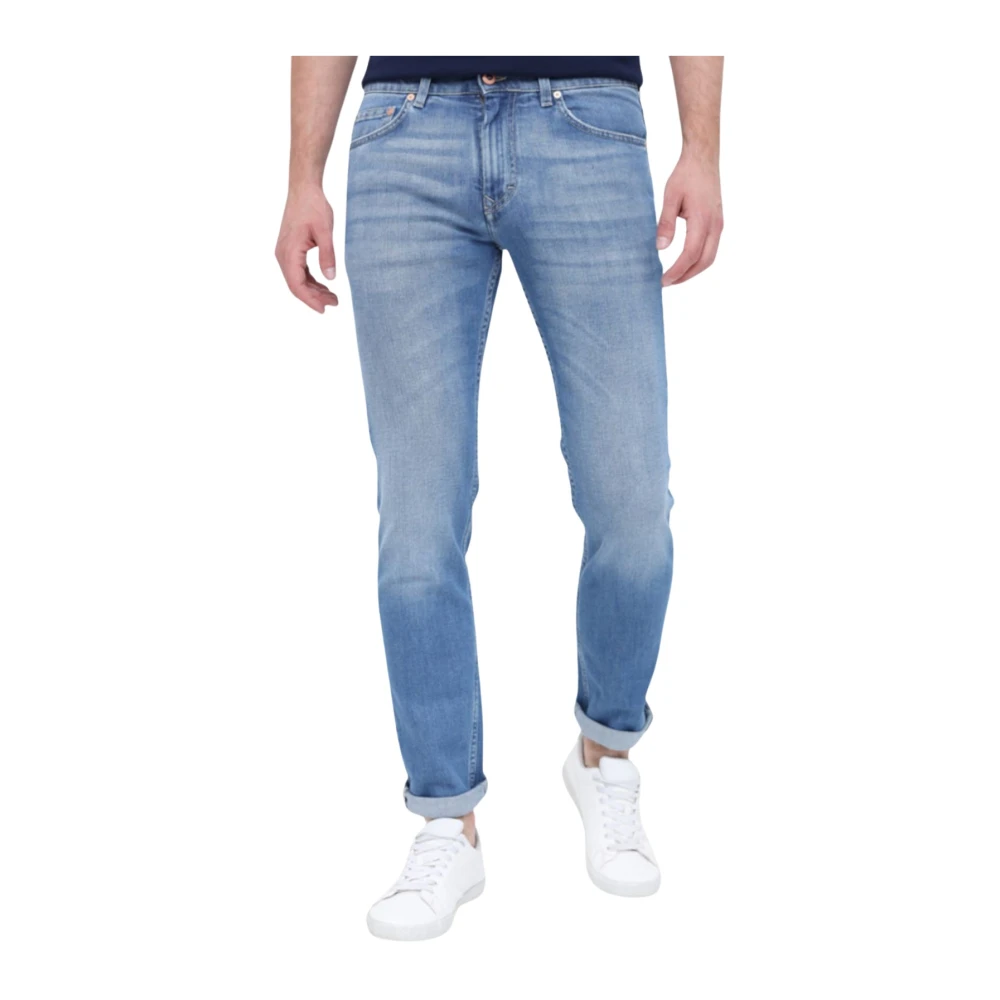 Harmont & Blaine Klassieke Denim Jeans met Vijf Zakken Blue Heren