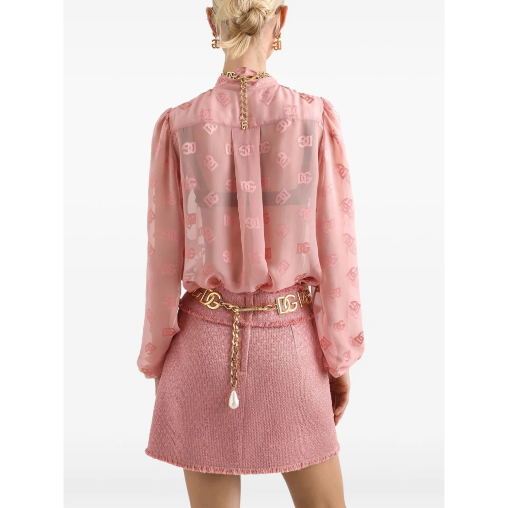 Dolce & Gabbana Roze Shirts voor Vrouwen Pink Dames