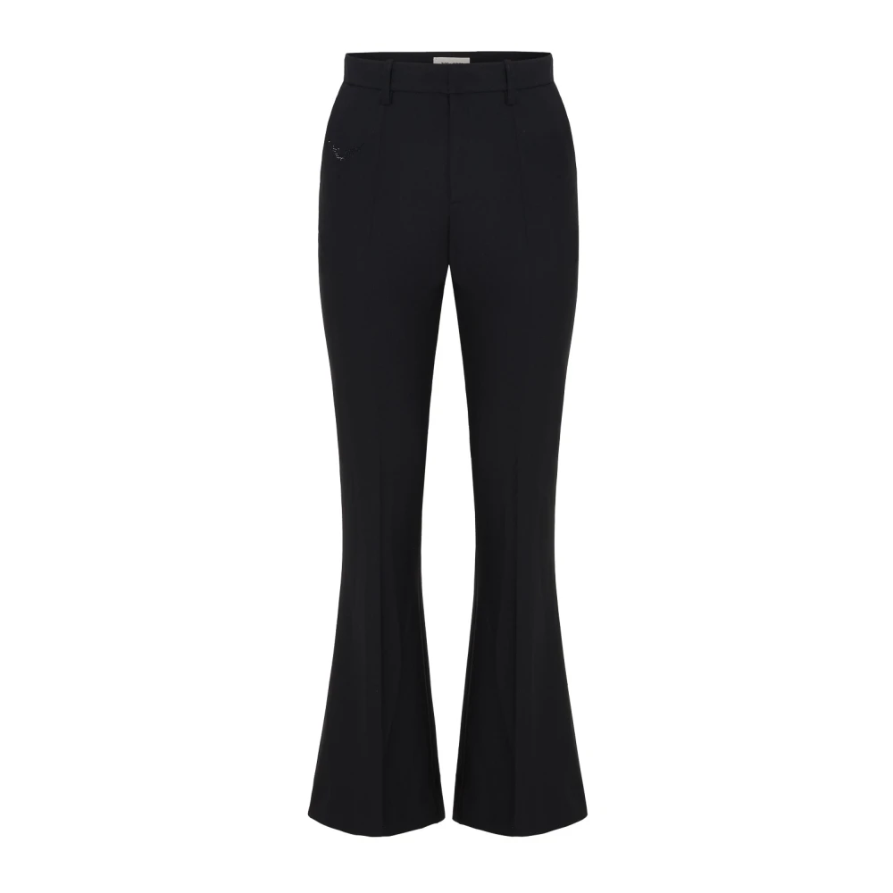 Zadig & Voltaire Zwarte Broek met Strass Vleugels Black Dames